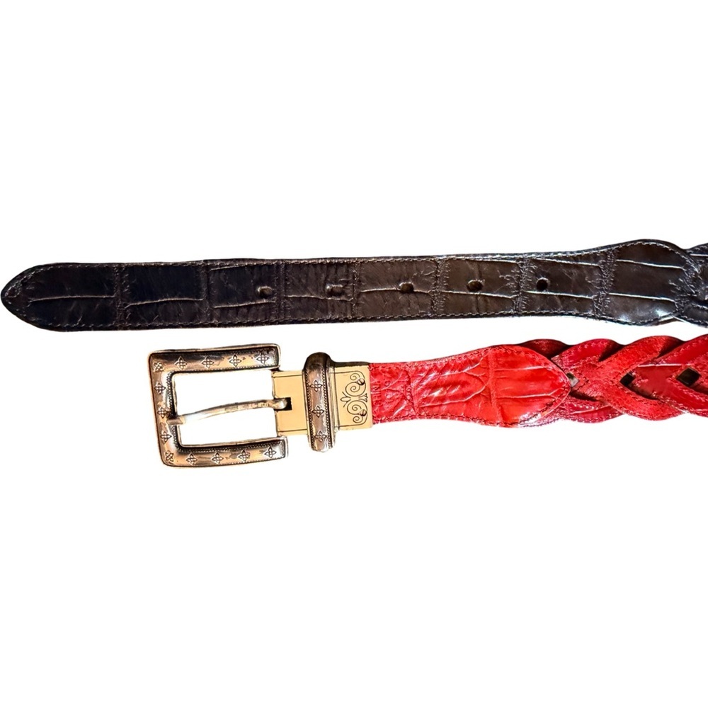 Vintage Brighton Reversible Belt – Black to Red - Picture 9 of 16